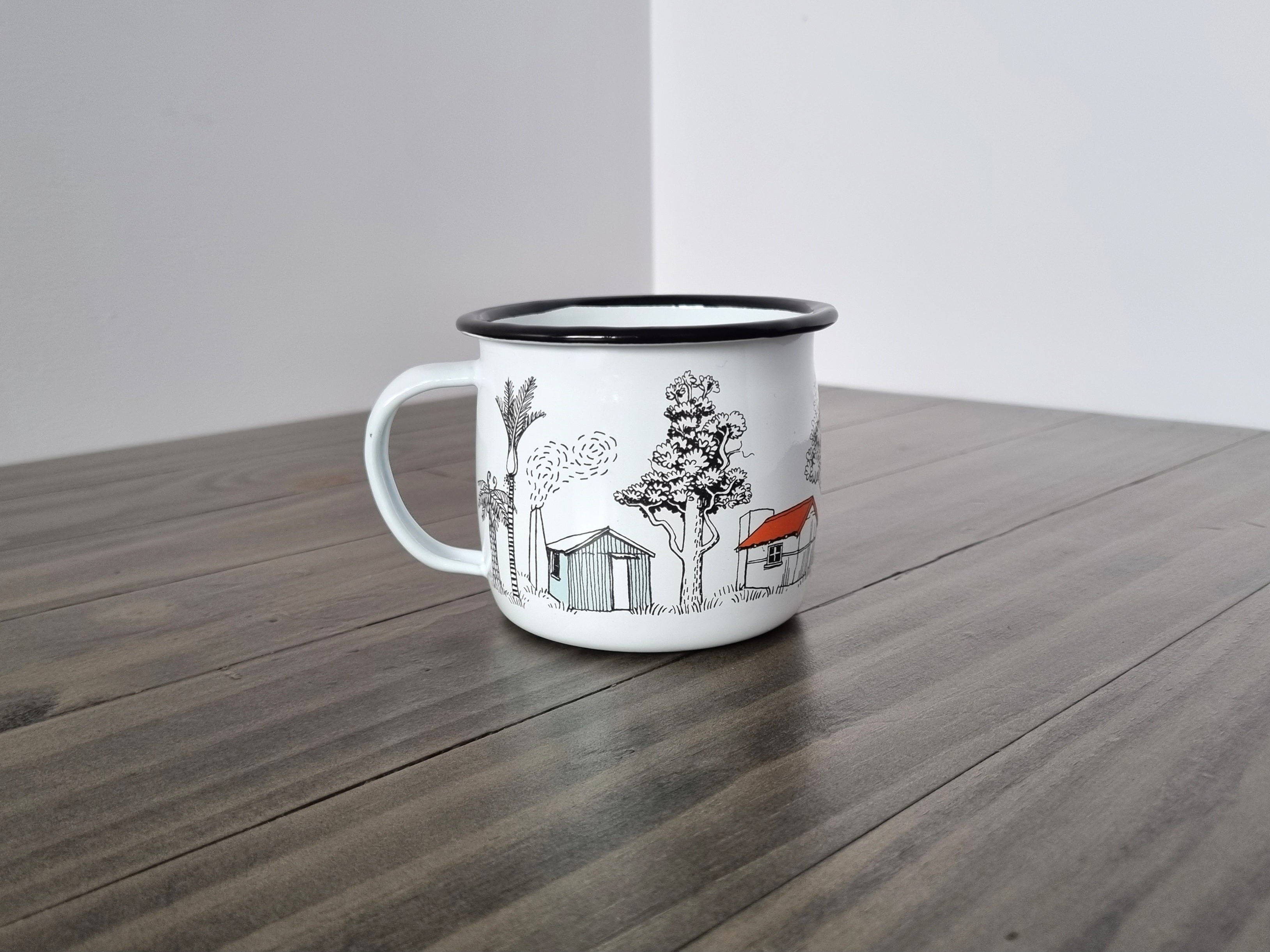 Back Country Huts Enamel Mug
